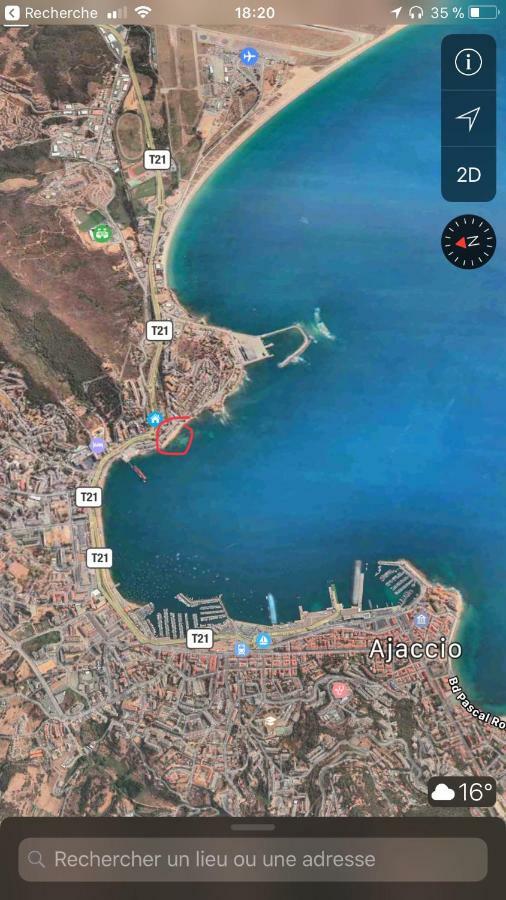Studio Pieds Dans L'Eau Ajaccio  Exteriör bild